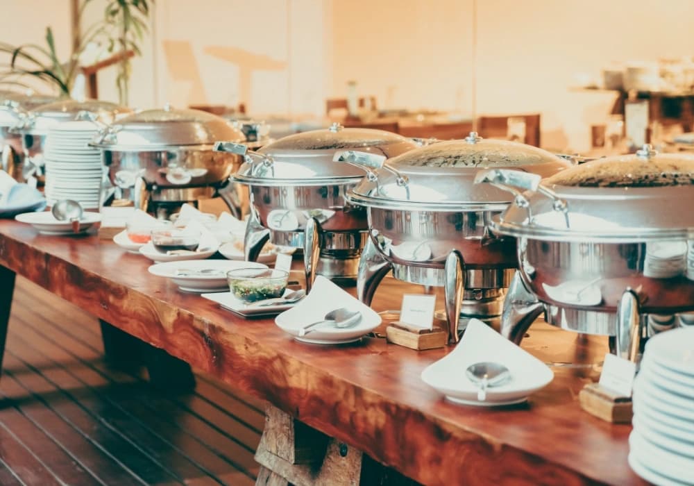 Buffet Food Setup