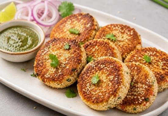 Paneer Sesame Kebab